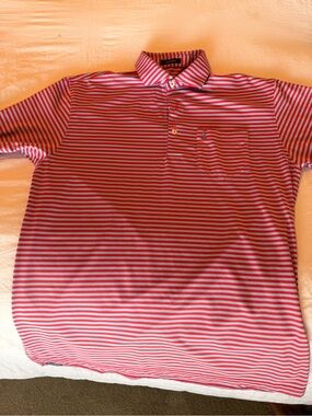 Men's Turtleson Jekyll Island Striped Polo Shirt